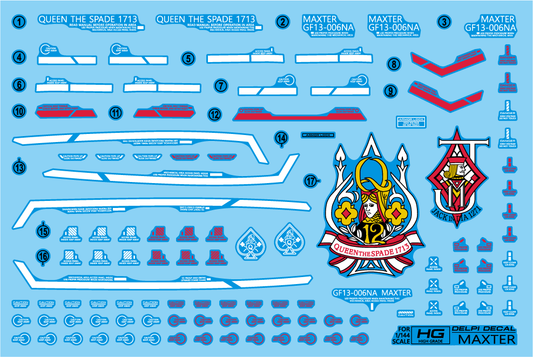 Delpi - HG Gundam Maxter Water Decal