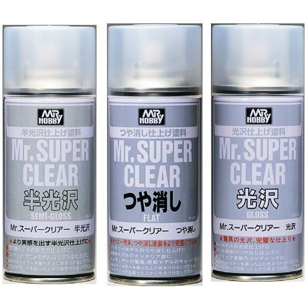 Mr. Hobby B516 Mr. Super Clear Semi-Gloss Spray