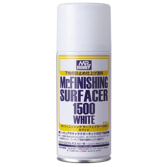 Mr. Hobby - Mr. Finishing Surfacer 1500 White (Spray Can)