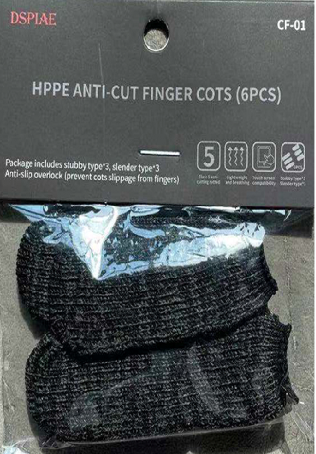 DSPIAE - Hppe Anti-Cut Finger Cots (6 pieces per pack)