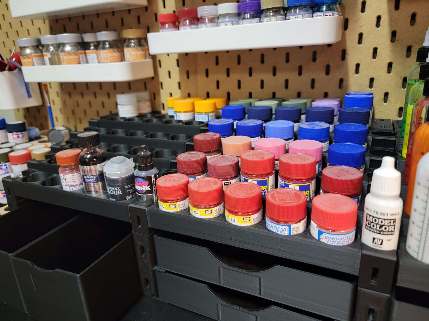 PaintPal "Core Unit PLUS" Hobby System - Paint Rack & Storage Solution