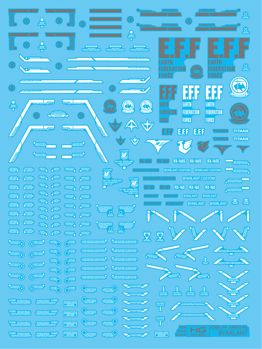 MG Delta Plus WATER DECAL - DelpiDecal