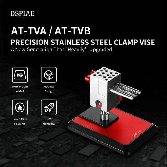 DSPIAE - AT-TVA/B Universal Precision Stainless Steel Detachable Clamp Table Vise (NEW VERSION)