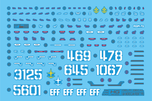 Delpi - HG GM Moroccan Front Water Decal