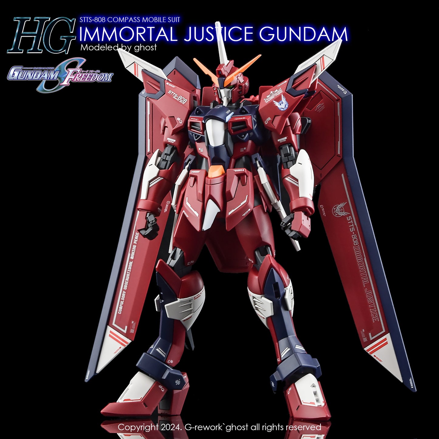 G-Rework - [HG] Immortal Justice Gundam - Water Slide Decals