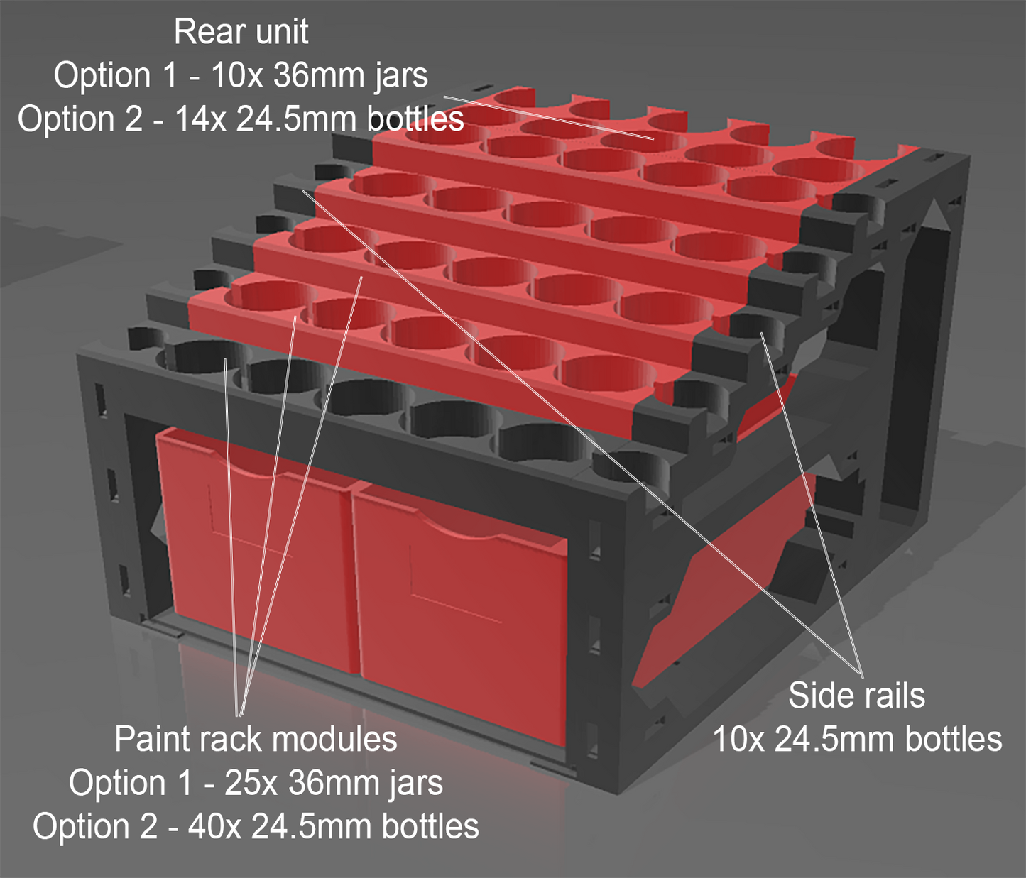PaintPal "Core Unit" Hobby System - Paint Rack & Storage Solution