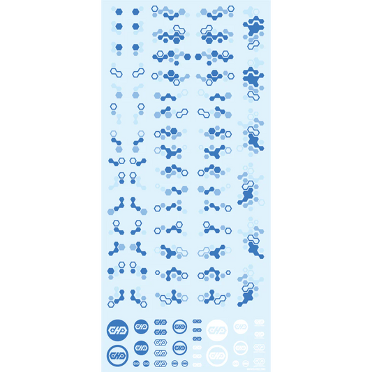 HiQ Parts - Hex Camo Water Slide Decals - (Select from 4 different colors)