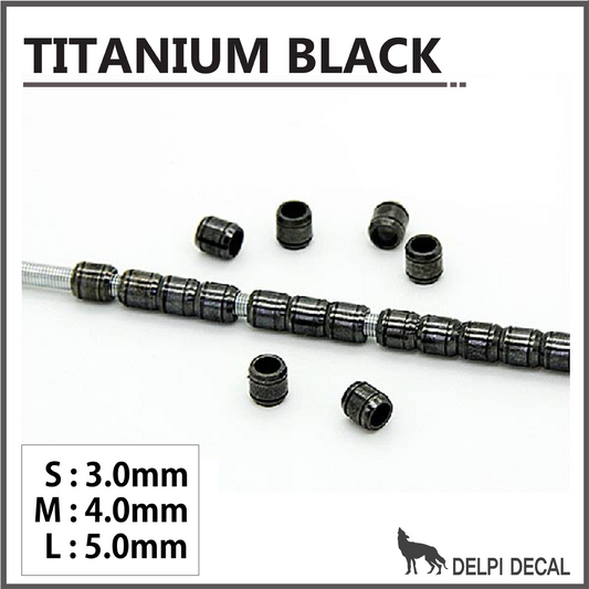 METAL POWER TUBE 4 color (3/4/5mm) - TITANIUM BLACK / Small (3mm)