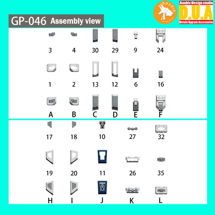 Anubis HGCE DAGGER L - Detail Upgrade Accessories - GP-046