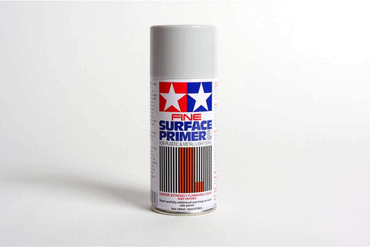 Tamiya Fine Surface Primer - Light Gray (180 mL Spray Can)
