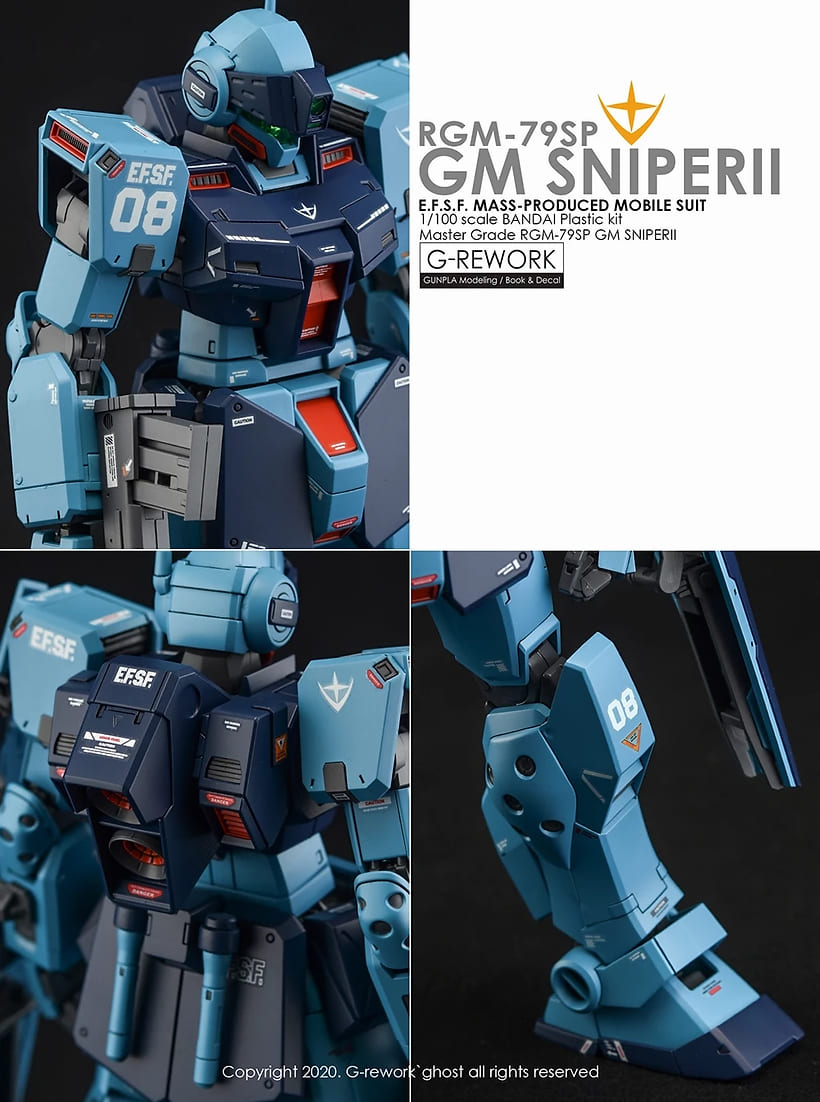 G-Rework - [MG] RGM-79SP GM SNIPER 2 - Water Slide Decals