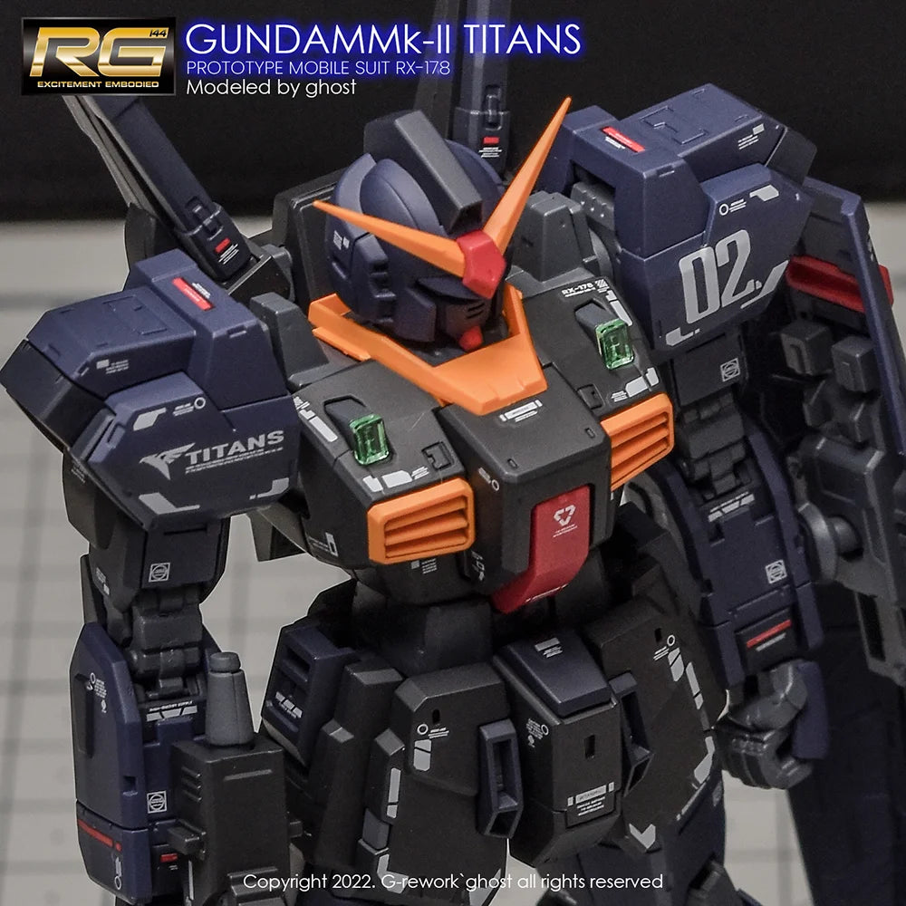 G-Rework - [RG] RX-178 MK-II GUNDAM [Titans] - Water Slide Decals