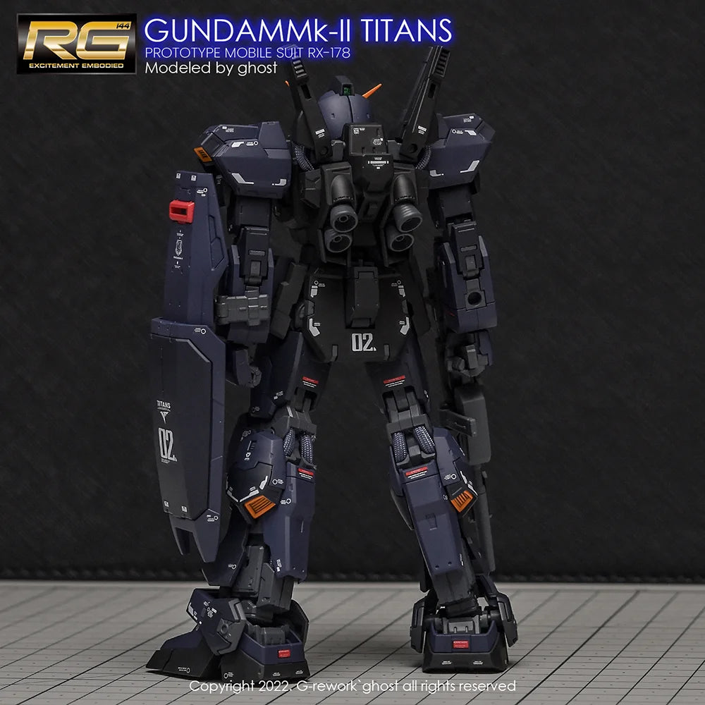 G-Rework - [RG] RX-178 MK-II GUNDAM [Titans] - Water Slide Decals