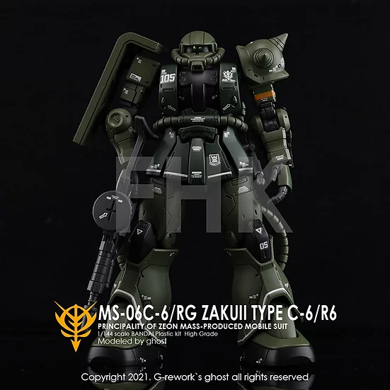 G-Rework - [HG] MS-06C Zaku II (Gundam the Origin) - Waterslide Decals
