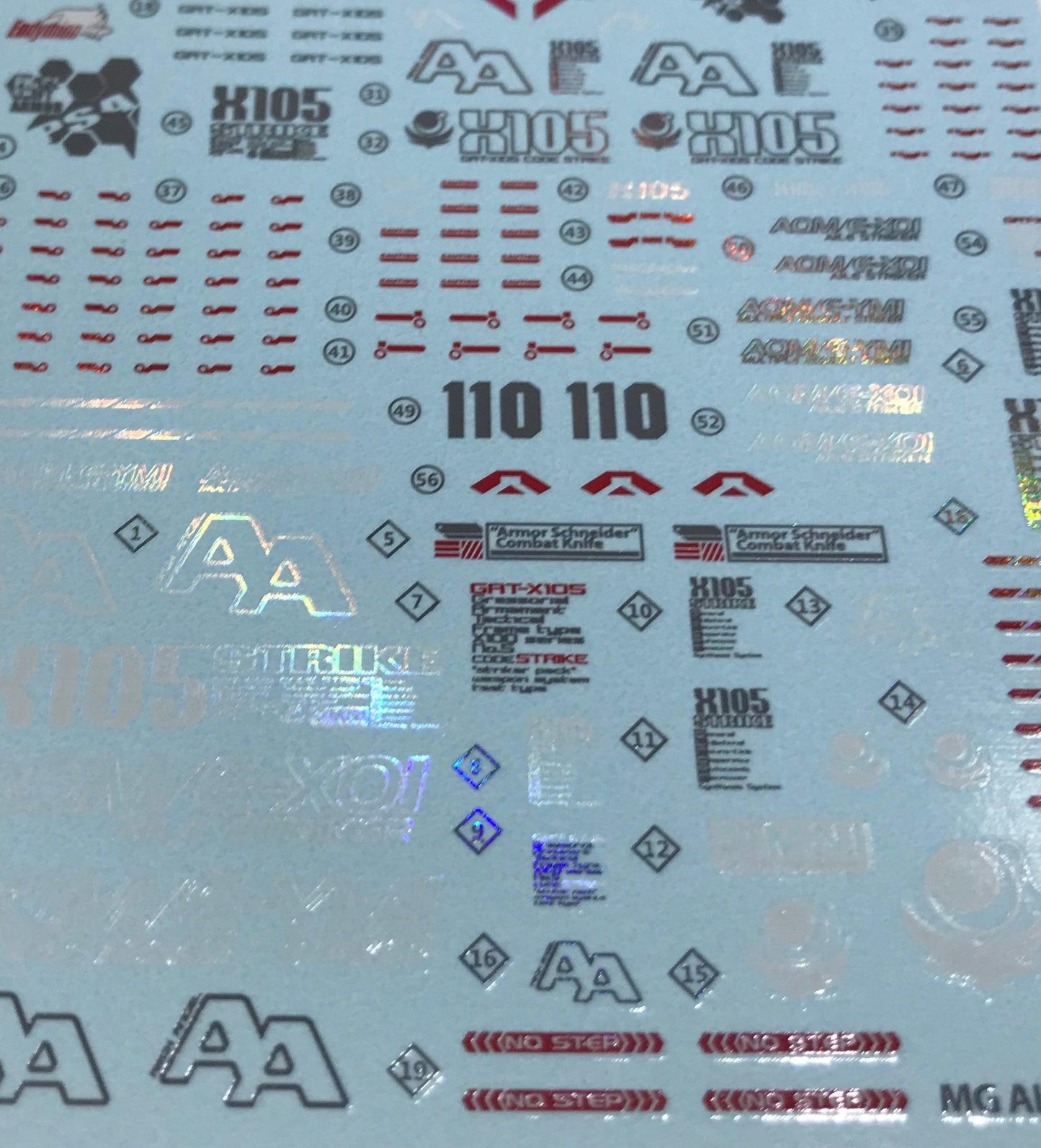 Delpi - MG AILE STRIKE Ver. RM WATER DECAL - Holo