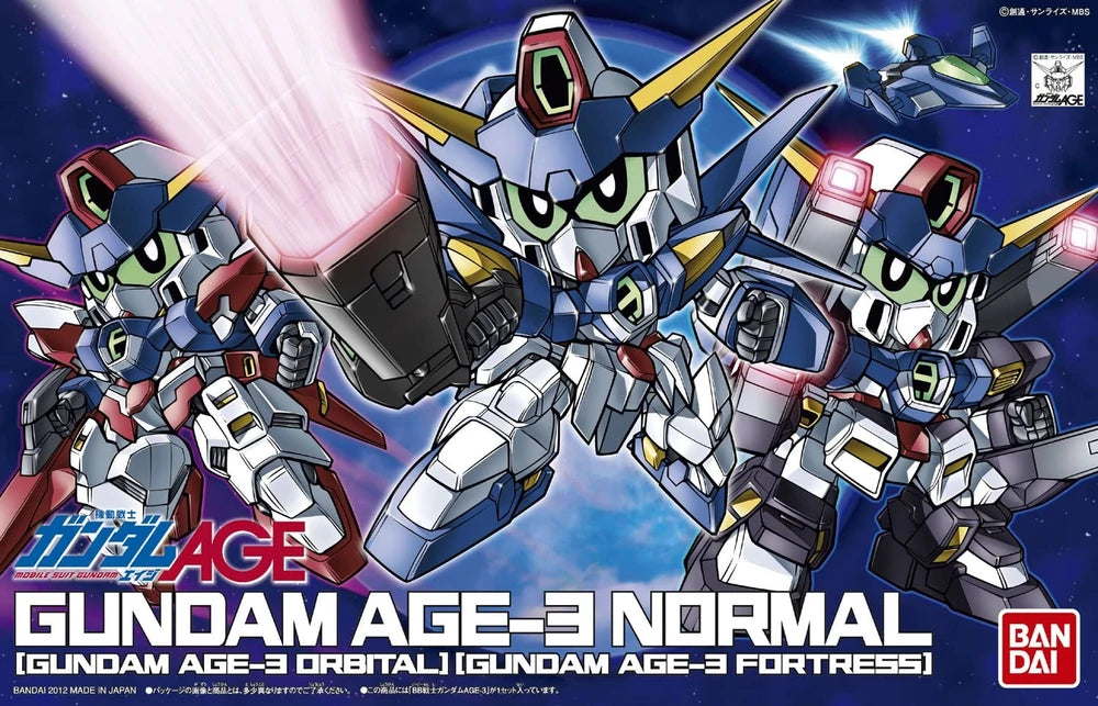 SD BB Senshi - Gundam AGE-3 (Normal, Fortress, Oribtal)