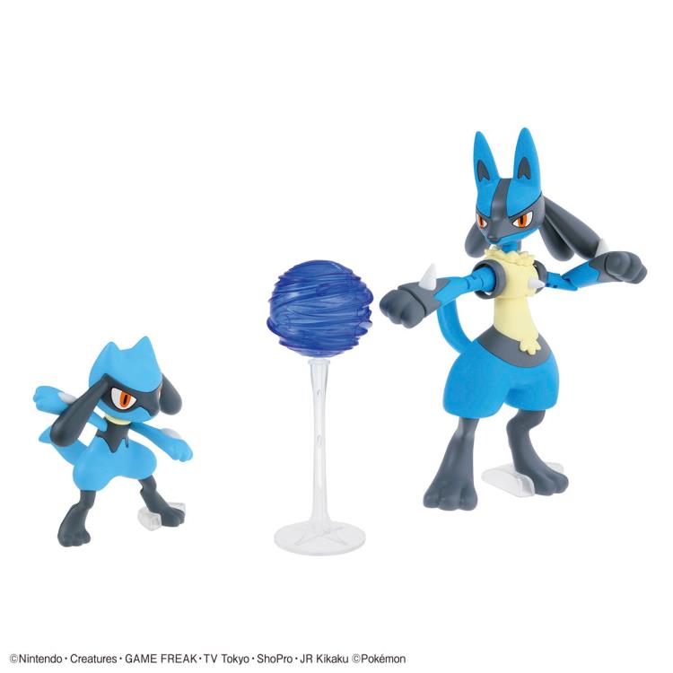 Riolu and Lucario Spirits Pokemon Model Kit