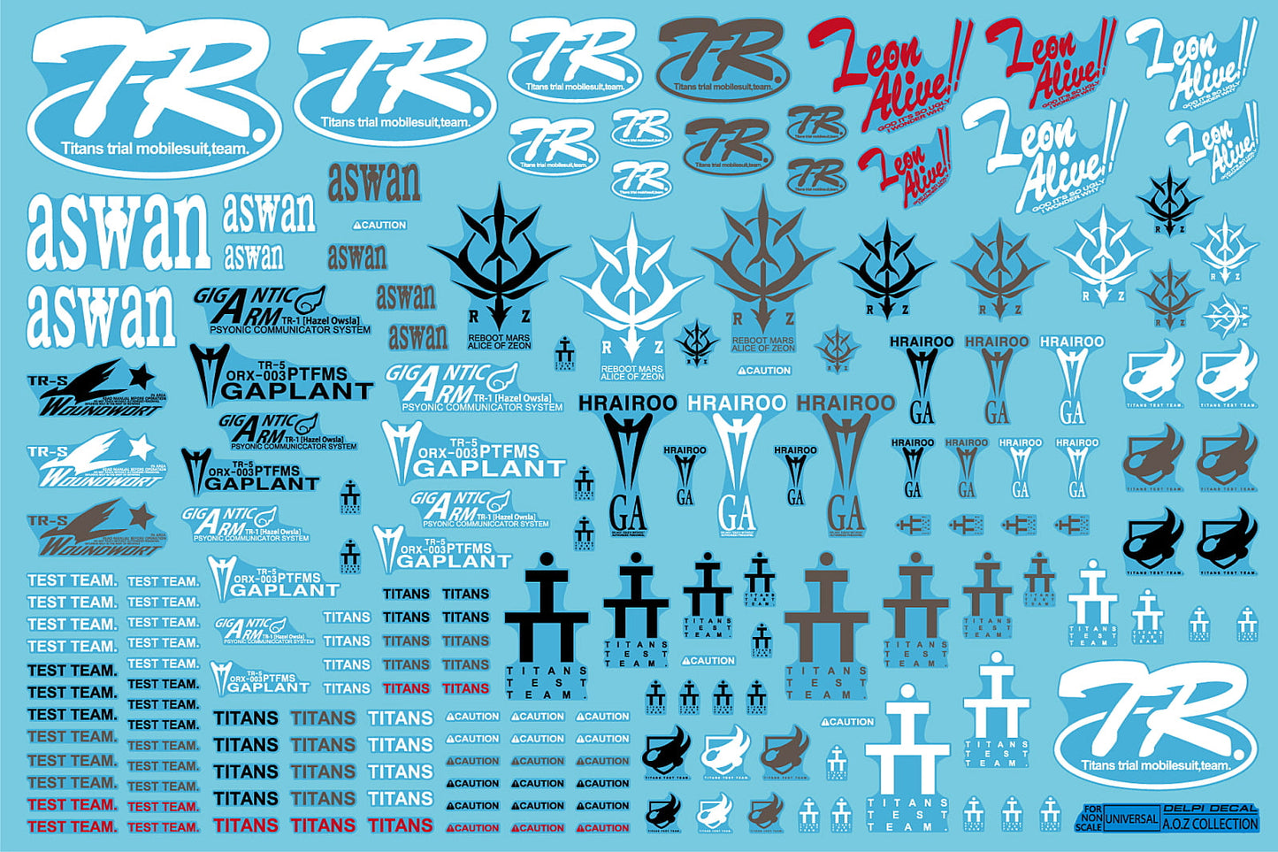 Delpi - AOZ UNIVERSAL WATER DECALS - (6 Types Available)