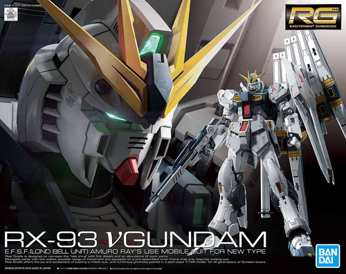 RG RX-93 Nu Gundam PLUS Bonus JOA Metal Upgrade Parts!