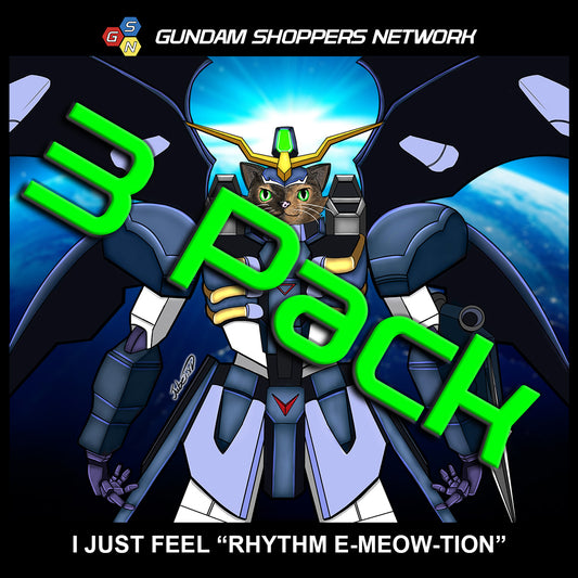 GSN "Catscythe Meow - I Just Feel Rhythm E-Meow-tion" Sticker 3-Pack