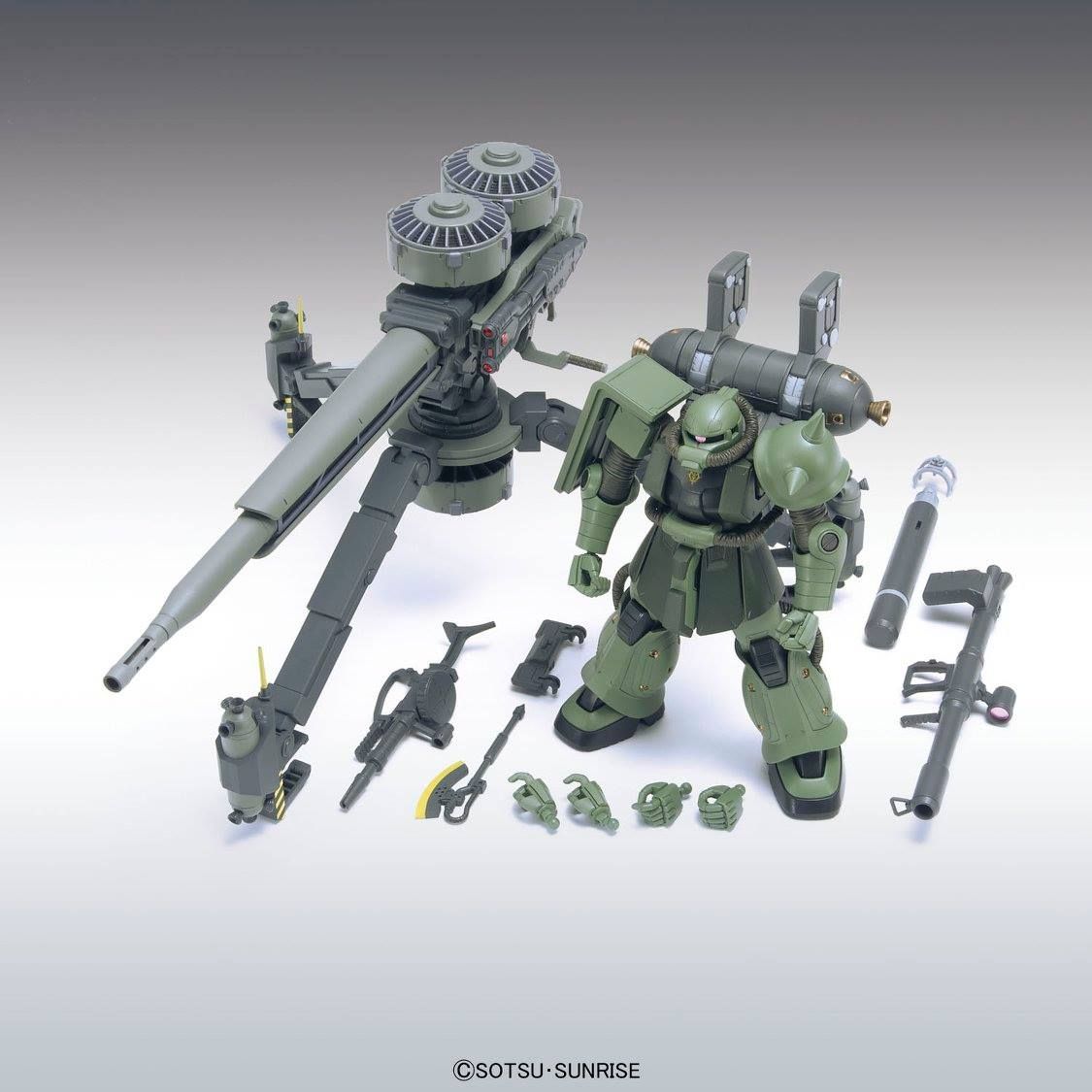 HG MS-06 Zaku II + Big Gun Set (Gundam Thunderbolt Ver.)