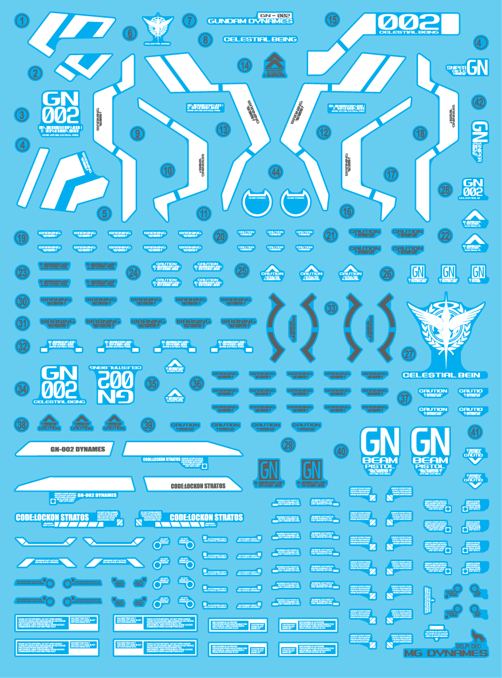 Delpi - MG DYNAMES WATER DECAL(Normal)