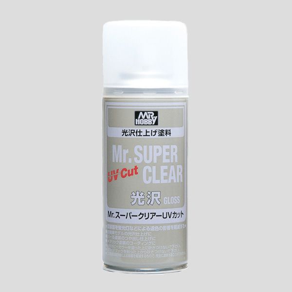 Mr. Hobby - Mr. Super Clear UV Cut Top Coat Spray (Select from Flat or Gloss)
