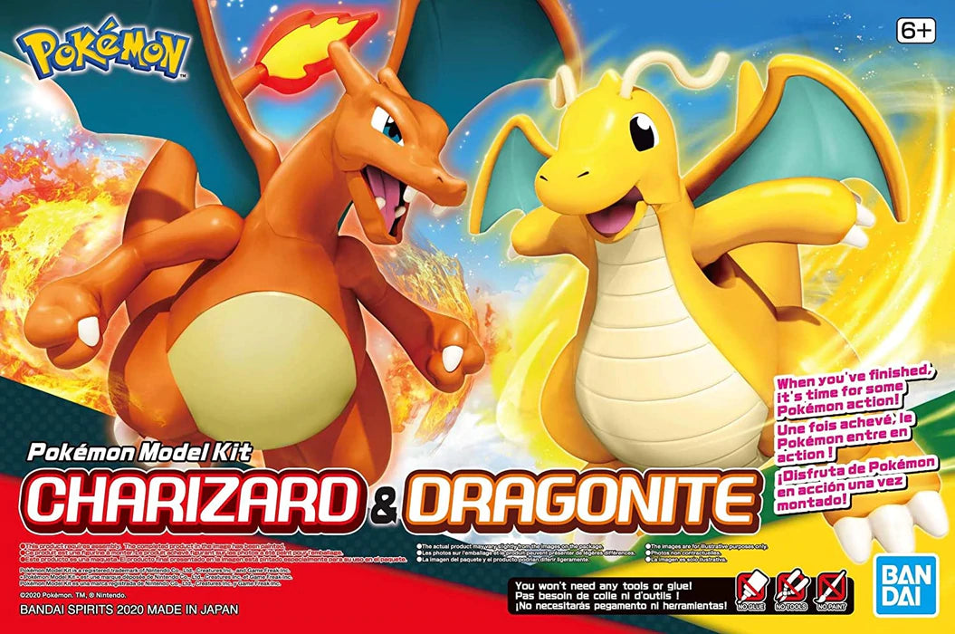 Pokemon Charizard and Dragonite Model Kit Set
