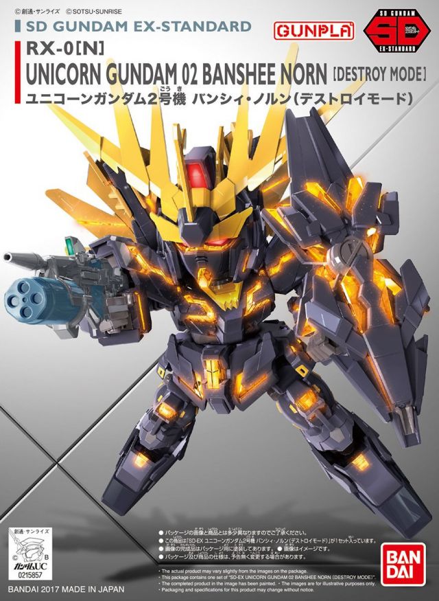 SD Gundam EX-Standard Unicorn Gundam 02 Banshee Norn (Destroy Mode)
