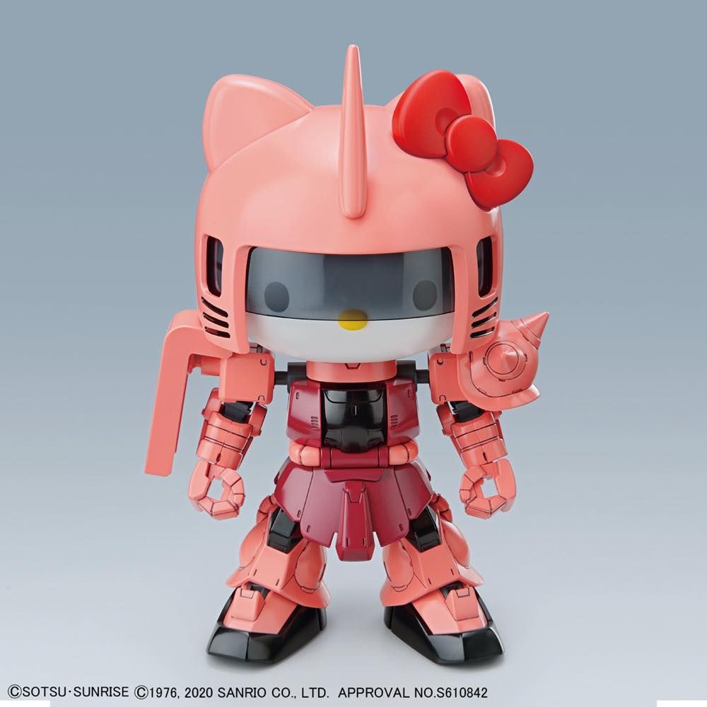 SD Cross Silhouette - Zaku II Char Custom / Hello Kitty Set
