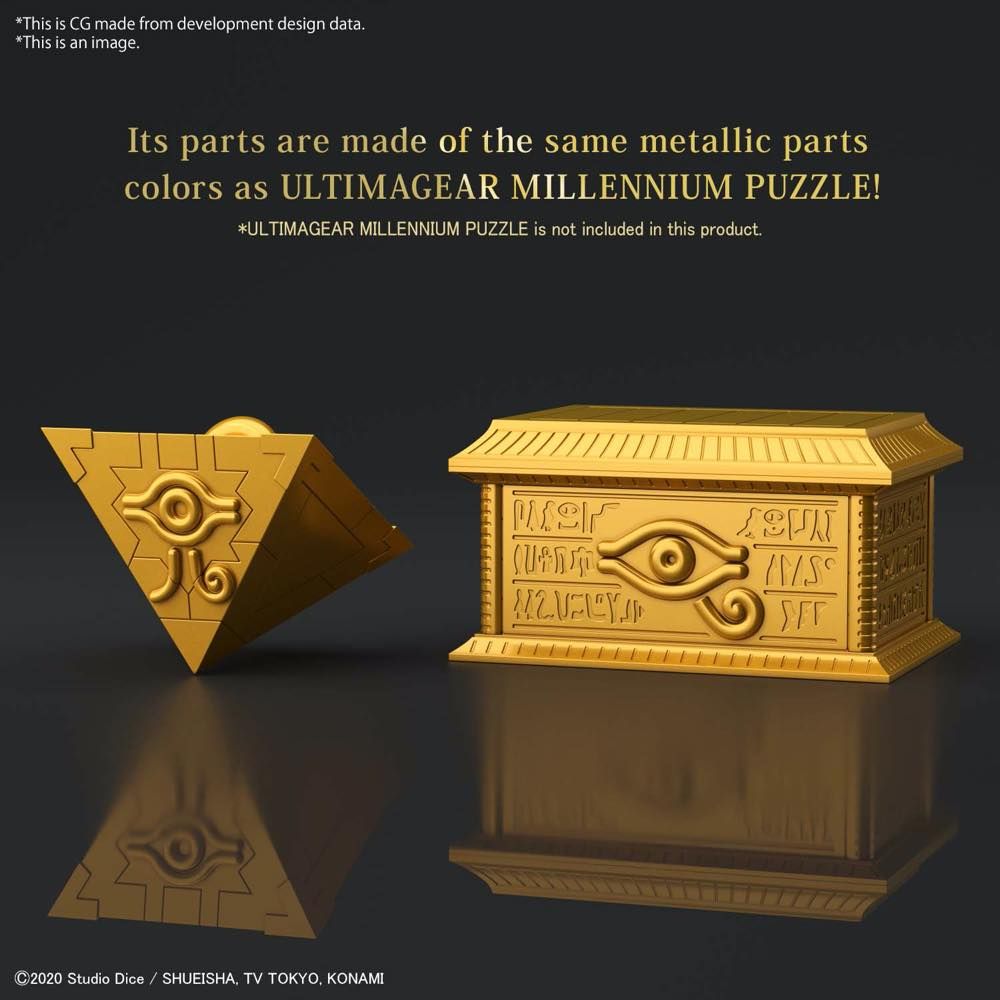 Yu-Gi-Oh! Duel Monsters UltimaGear Millennium Puzzle Gold Sarcophagus Storage Box Model Kit